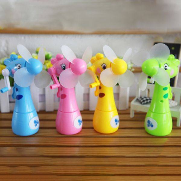 mini fan cartoon giraffes portable handheld desk humidification kid toy handheld water mist fan for child
mini fan cartoon giraffes portable handheld desk humidification kid toy handheld water mist fan for child