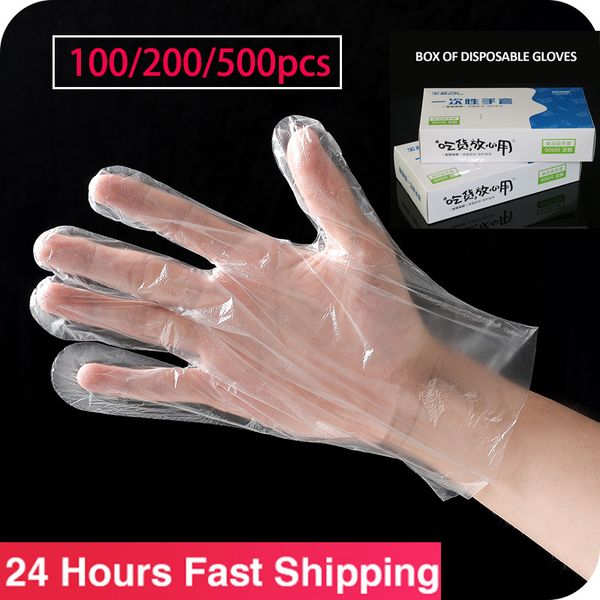 100pcs disposable gloves one-off plastic gloves restaurant transparent eco-friendly gloves kitchen garden accessories
100pcs disposable gloves one-off plastic gloves restaurant transparent eco-friendly gloves kitchen garden accessories
