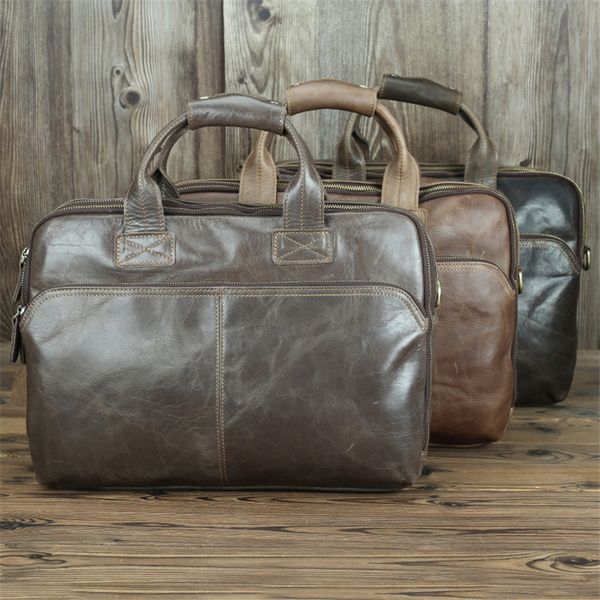 nesitu new large capacity a4 brown grey genuine leather 14'' lapoffice men briefcase business messenger bags portfolio m7
nesitu new large capacity a4 brown grey genuine leather 14'' lapoffice men briefcase business messenger bags portfolio m7