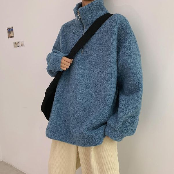 2019 winter men's thickening lamb parkas five color coats hooded zipper hoodies cotton pullover casual clothes sweatshirts m-5xl, Black
2019 winter men's thickening lamb parkas five color coats hooded zipper hoodies cotton pullover casual clothes sweatshirts m-5xl, Black
