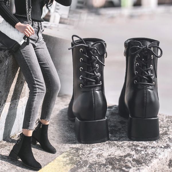 shoes fashion boots woman zipper booties ladies winter footwear boots-women round toe punk rubber med rock 2020 2019 ankle, Black
shoes fashion boots woman zipper booties ladies winter footwear boots-women round toe punk rubber med rock 2020 2019 ankle, Black