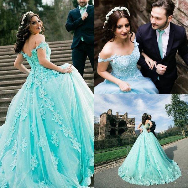 mint green ball gown year lace applique wedding dresses 2019 off shoulder pearls plus size bridal wedding gowns
mint green ball gown year lace applique wedding dresses 2019 off shoulder pearls plus size bridal wedding gowns