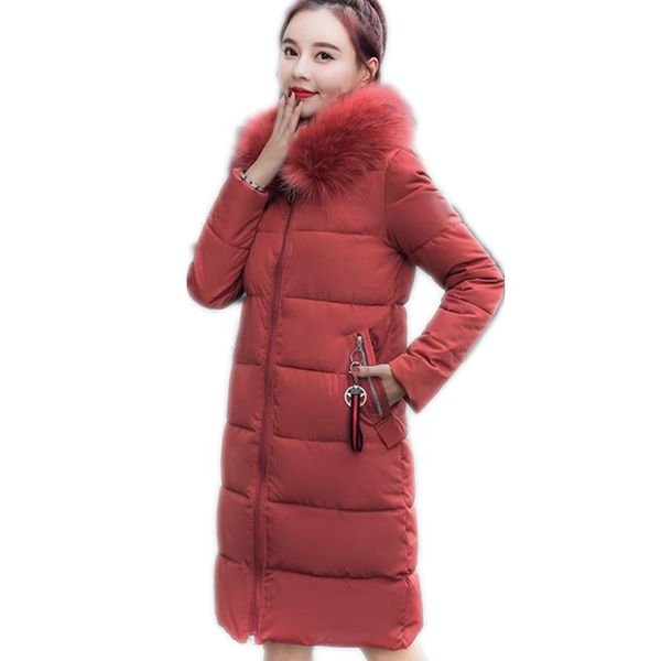 elegant women winter medium-long jackets 2018 hooded fur collar winter coats thicken wadded jackets warm plus size 4xl cq2717, Black
elegant women winter medium-long jackets 2018 hooded fur collar winter coats thicken wadded jackets warm plus size 4xl cq2717, Black