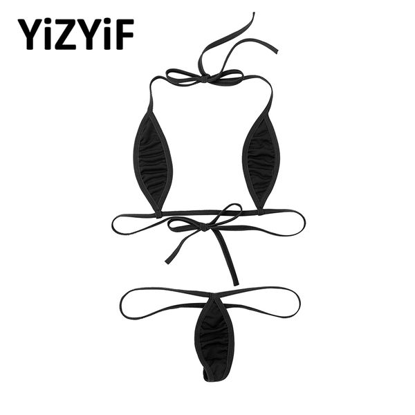 bikini set exotic mini micro bikini teardrop halterneck bra with g-string thong bikinis 2020 women swimwear swimsuit, White;black
bikini set exotic mini micro bikini teardrop halterneck bra with g-string thong bikinis 2020 women swimwear swimsuit, White;black