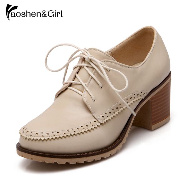 haoshen&girl lace-up pumps platform spring office work high heels comfortable casual shoes female woman footwear size10.5 34-43, Black
haoshen&girl lace-up pumps platform spring office work high heels comfortable casual shoes female woman footwear size10.5 34-43, Black
