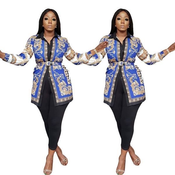 women digital printed blouses spring lapel neck panelled sashes long sleeve shirts fashion designer shirt, White
women digital printed blouses spring lapel neck panelled sashes long sleeve shirts fashion designer shirt, White