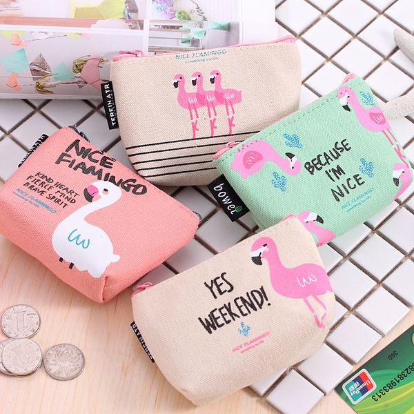 kids purse 4 styles creative cartoon animal flamingo storage bag zipper coin purse canvas key bag, White
kids purse 4 styles creative cartoon animal flamingo storage bag zipper coin purse canvas key bag, White