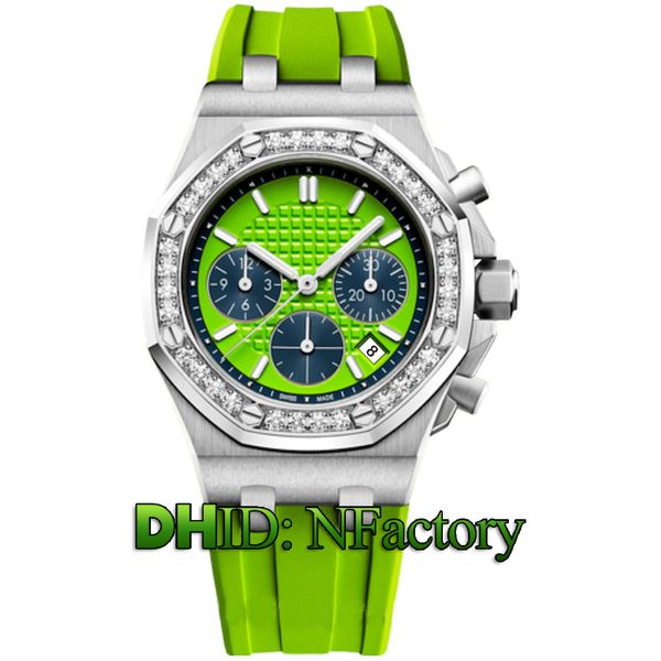 8 styles woman designer luxury watches 26231st 26231or vk six pin quartz chronograph ladies watch green dial rubber strap calendar watch a20, Slivery;brown
8 styles woman designer luxury watches 26231st 26231or vk six pin quartz chronograph ladies watch green dial rubber strap calendar watch a20, Slivery;brown