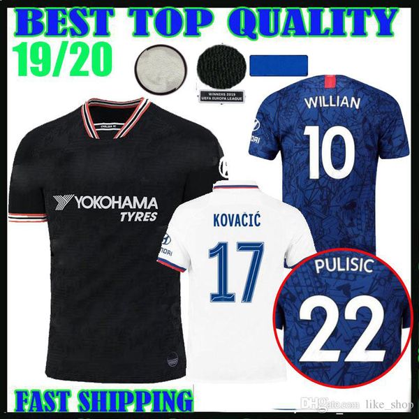 19 20 17 kovacic 10 willian occer jer ey home away third 2019 2020 maillot puli ic pedro jorginho kante barkley giroud football hirt