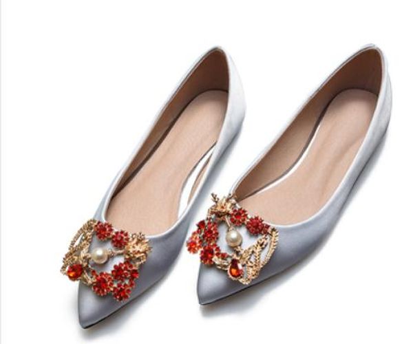 2019 women's shoes in spring and autumn with new style flat bottom pointed end silk and satin water drill @140, Black
2019 women's shoes in spring and autumn with new style flat bottom pointed end silk and satin water drill @140, Black