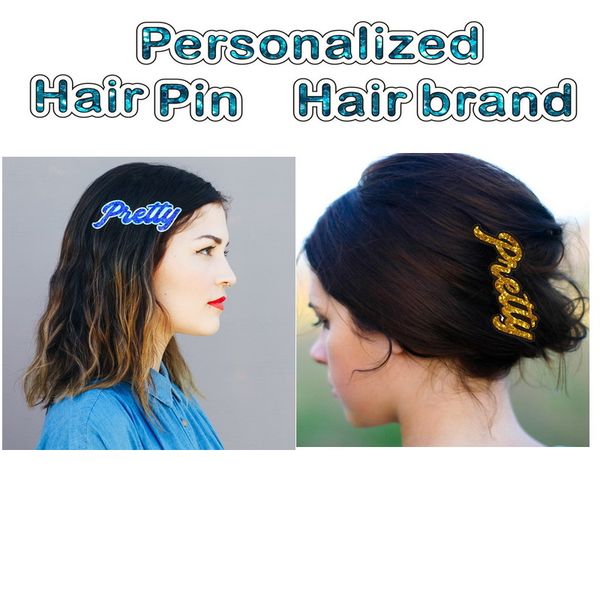 personalized hair brand customize name hair pin fashion acrylic heaswear, Golden;white
personalized hair brand customize name hair pin fashion acrylic heaswear, Golden;white