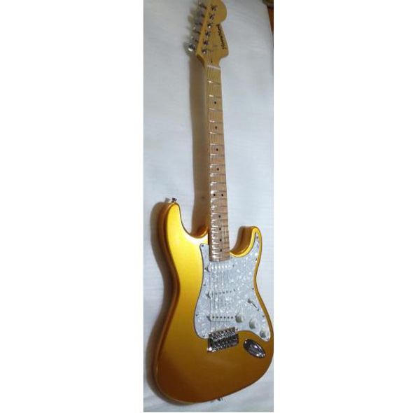 wholesale gold color solid body with white pickguard wave maple fretboard electric guitar190904
wholesale gold color solid body with white pickguard wave maple fretboard electric guitar190904
