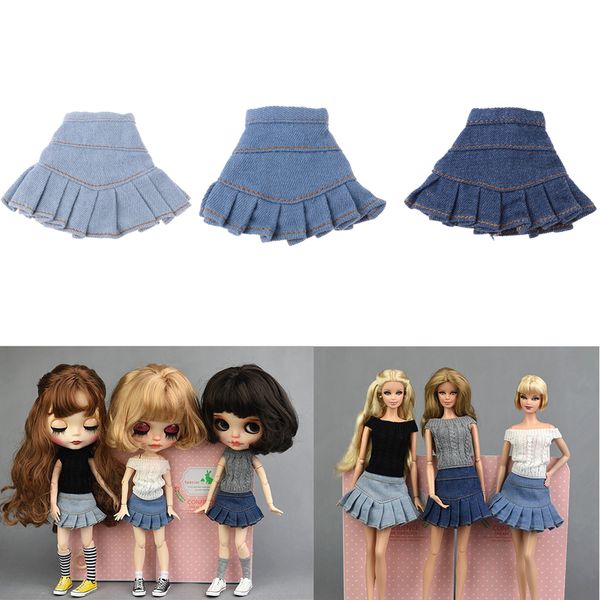 3 pieces 1/6 stylish casual outfits denim miniskirt pleated skirt for blythe 12inch dolls party garments
3 pieces 1/6 stylish casual outfits denim miniskirt pleated skirt for blythe 12inch dolls party garments