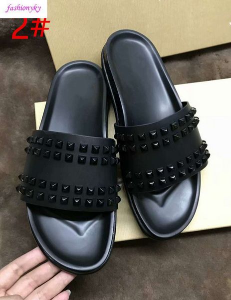 donna flat slippers designer luxury red bottoms shoes womens rivet junior spikes flat shoeswith box, Black
donna flat slippers designer luxury red bottoms shoes womens rivet junior spikes flat shoeswith box, Black