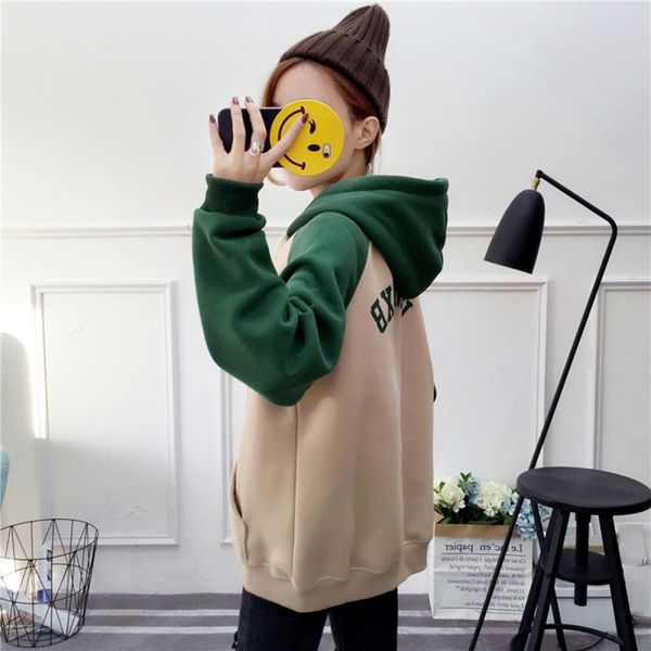 outdoor sports long-sleeved loose thickening hooded sports skateboarding hoodies plus velvet sweater women winter casual sweater, White;black
outdoor sports long-sleeved loose thickening hooded sports skateboarding hoodies plus velvet sweater women winter casual sweater, White;black