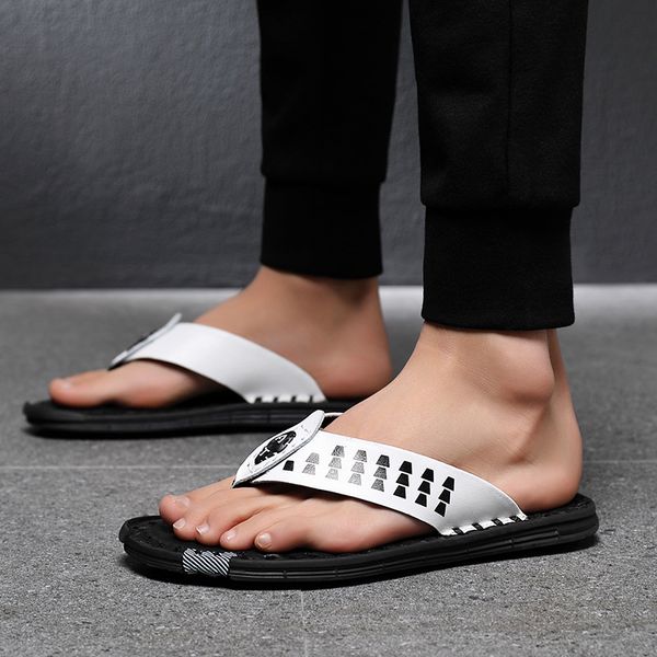 2020 genuine leather sandals men summer shoes flat mens beach sandals flip flops non-slip male summer holiday shoes white ka2320, Black
2020 genuine leather sandals men summer shoes flat mens beach sandals flip flops non-slip male summer holiday shoes white ka2320, Black