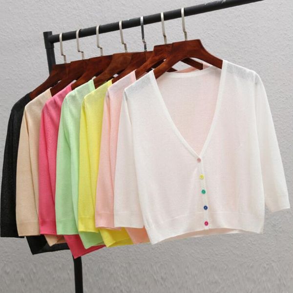 2019 new summer sweater ice silk small outside thin short air conditioning sun protection women cardigan shirt l, White
2019 new summer sweater ice silk small outside thin short air conditioning sun protection women cardigan shirt l, White