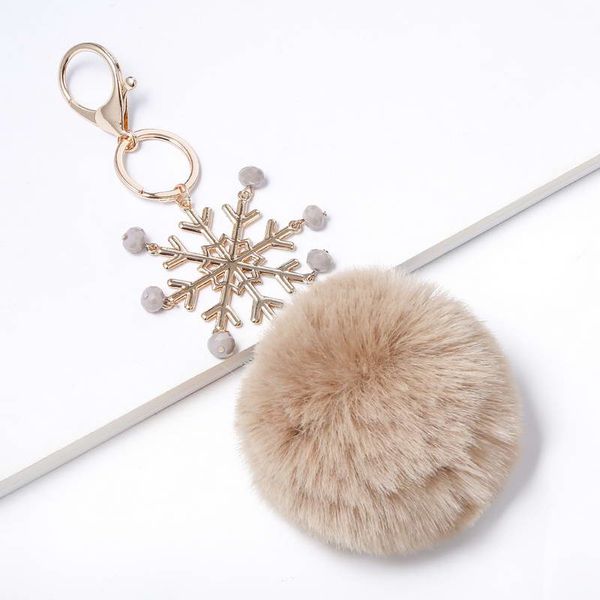 zwpon trendy gold geometric snowflake pendant key chain big comfortable pompon key chain accessories for woman christmas gift, Silver
zwpon trendy gold geometric snowflake pendant key chain big comfortable pompon key chain accessories for woman christmas gift, Silver
