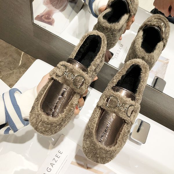 women's flat keep warm cotton shoes zapatos de mujer fashion solid color cute plush shallow mouth shoes flat for women, Black
women's flat keep warm cotton shoes zapatos de mujer fashion solid color cute plush shallow mouth shoes flat for women, Black