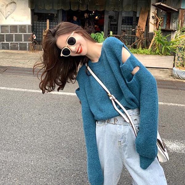 off shoulder sweater women fall 2019 korean style casual hollow out long sleeve oversize knit pullover knitwear pull femme t375, White;black
off shoulder sweater women fall 2019 korean style casual hollow out long sleeve oversize knit pullover knitwear pull femme t375, White;black
