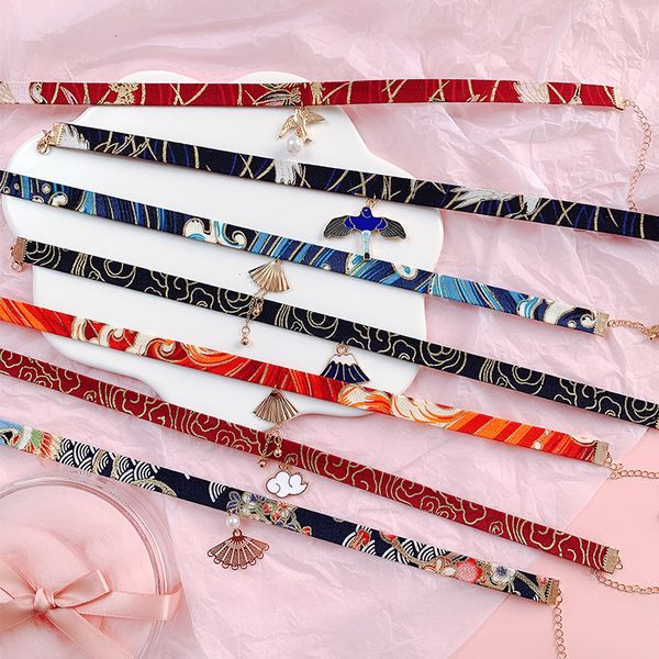 japan fabric printed flamingo cloud fans summer girls woman choker vintage clavicular chain short necklace jewelry, Silver
japan fabric printed flamingo cloud fans summer girls woman choker vintage clavicular chain short necklace jewelry, Silver