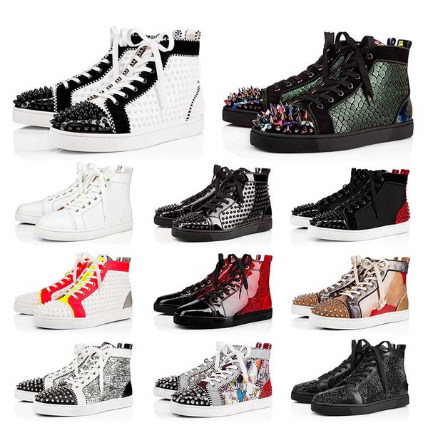 red bottoms women shoes wholesale designer platform spike sneakers luxury fashion red bottom trainers casual shoes big size 13, Black
red bottoms women shoes wholesale designer platform spike sneakers luxury fashion red bottom trainers casual shoes big size 13, Black