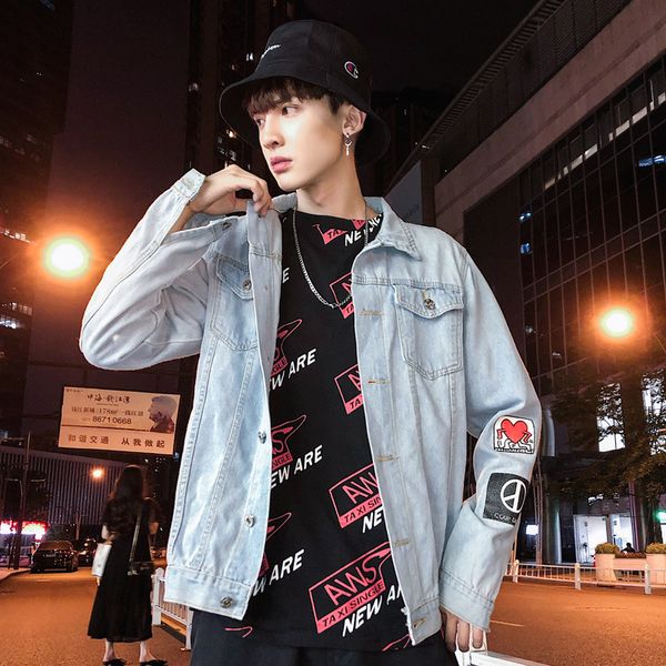 wholesale 2019 autumn winter men's denim jacket korean teenagers slim handsome boys baseball wear plus velvet casual cow jacket, Black;brown
wholesale 2019 autumn winter men's denim jacket korean teenagers slim handsome boys baseball wear plus velvet casual cow jacket, Black;brown
