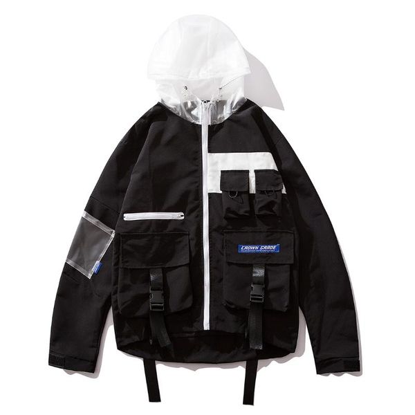fashion ribbon hip hop coat men high street patchwork multi pockets hooded trench men jacket harajuku windbreaker streetwear, Tan;black
fashion ribbon hip hop coat men high street patchwork multi pockets hooded trench men jacket harajuku windbreaker streetwear, Tan;black