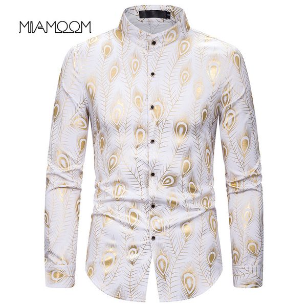 miamoom men dress shirts long sleeve feather print nightclub men's shirt european size men's long sleeve shirt, White;black
miamoom men dress shirts long sleeve feather print nightclub men's shirt european size men's long sleeve shirt, White;black