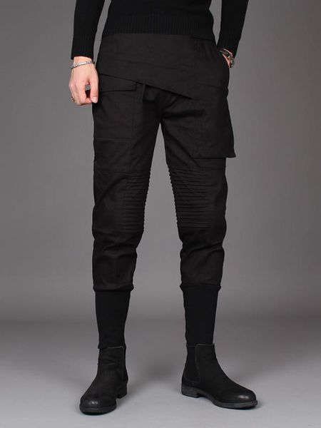 2020 new spring wear men's feet tapered pants korean version of slim slim pants for men's hair stylist, Black
2020 new spring wear men's feet tapered pants korean version of slim slim pants for men's hair stylist, Black