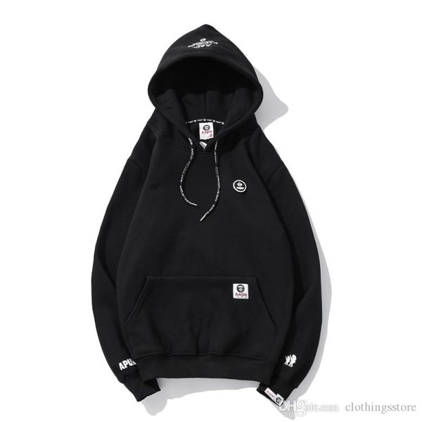 classic tide brand sweater mens designer hoodie casual hooded plus velvet sweater fashion ape-man hoodie wild couple hoodie, White;black 
classic tide brand sweater mens designer hoodie casual hooded plus velvet sweater fashion ape-man hoodie wild couple hoodie, White;black