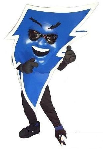 custom blue mascot costume ing, Red;yellow 
custom blue mascot costume ing, Red;yellow