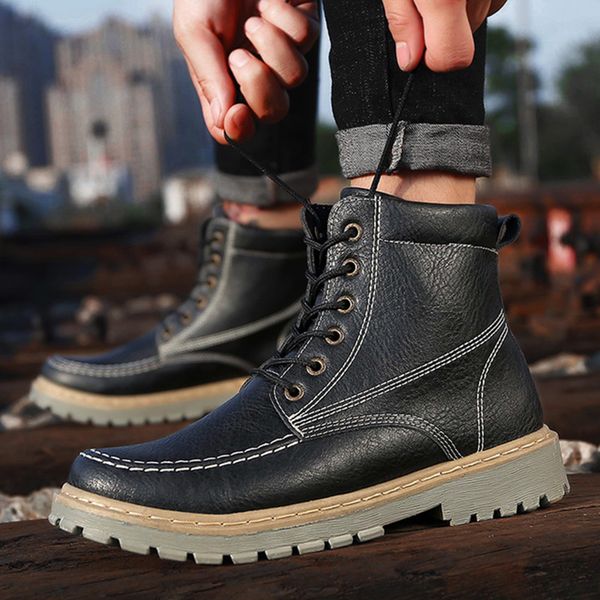 heflashor 2019 new leather ankle boots autumn winter men's boots fashion motorcycle outdoor working snow men shoes, Black
heflashor 2019 new leather ankle boots autumn winter men's boots fashion motorcycle outdoor working snow men shoes, Black