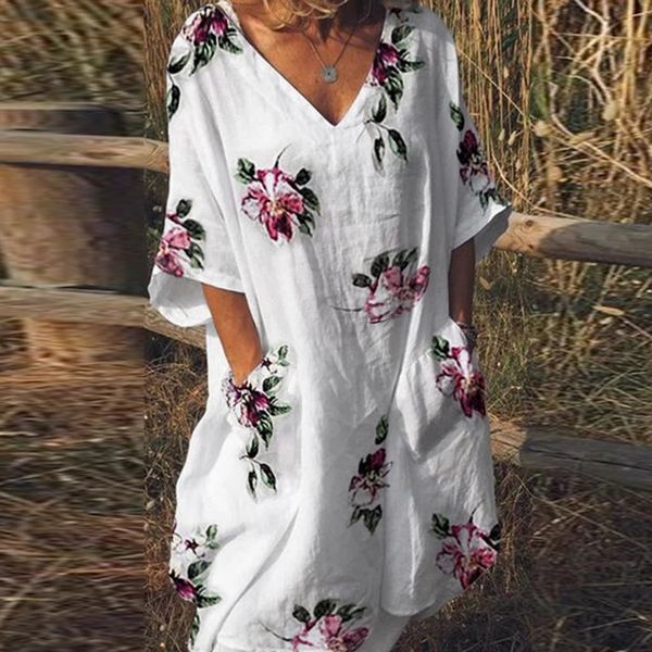 bohemian summer dress fashion women summer casual print v-neck femme dress short sleeve plus size, Black;gray
bohemian summer dress fashion women summer casual print v-neck femme dress short sleeve plus size, Black;gray