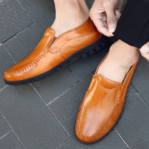 men leather casual shoes male loafers slip on mens oxfords shoes mocassins homme outdoor men's sneakers sapatos masculino i, Black
men leather casual shoes male loafers slip on mens oxfords shoes mocassins homme outdoor men's sneakers sapatos masculino i, Black