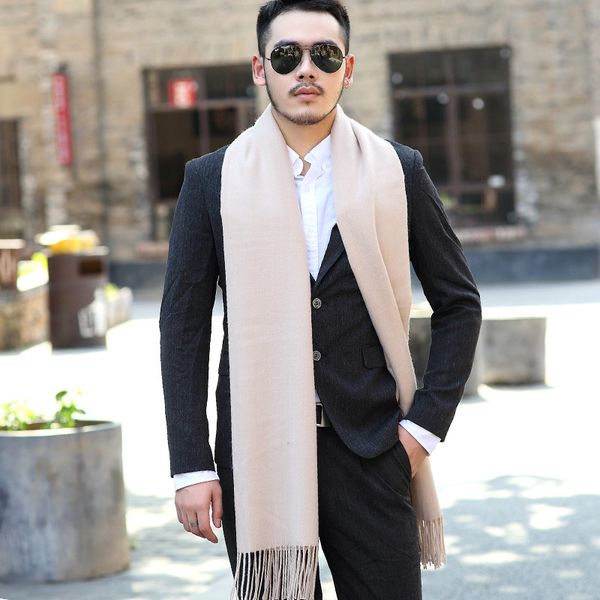 new fashion autumn and winter men wild tassel warm solid color scarf temperament thick knit comfortable couple classic shawl, Blue;gray
new fashion autumn and winter men wild tassel warm solid color scarf temperament thick knit comfortable couple classic shawl, Blue;gray