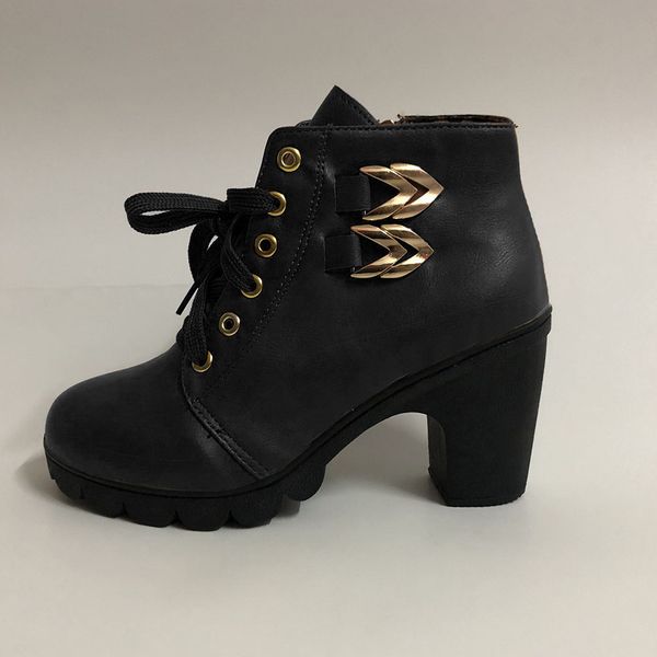 sagace fashion women's solid color square heel lace-up suede boots square high heels boots round toe shoes botas invierno, Black
sagace fashion women's solid color square heel lace-up suede boots square high heels boots round toe shoes botas invierno, Black