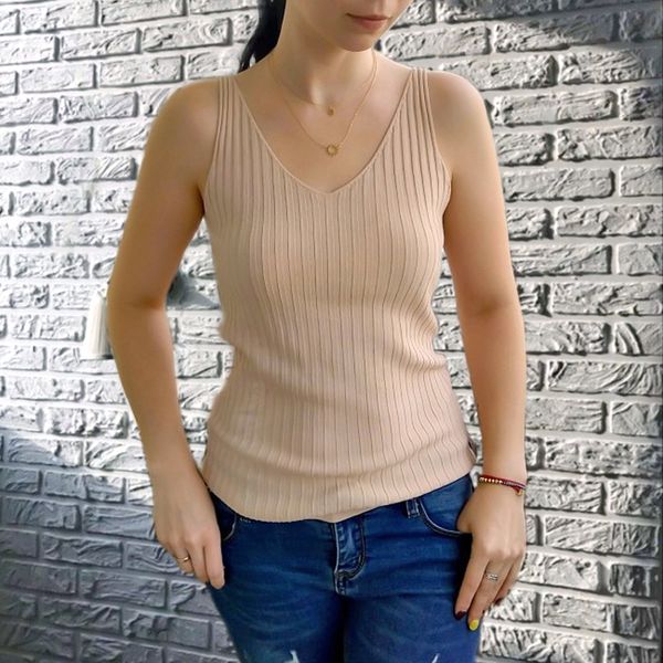 tank top summer sexy v шеи вязаная ruched женщины мягкие полосы хлопок эластичность рукавов жилет дамы повседневная рубашка бретели женский, White
tank top summer sexy v шеи вязаная ruched женщины мягкие полосы хлопок эластичность рукавов жилет дамы повседневная рубашка бретели женский, White