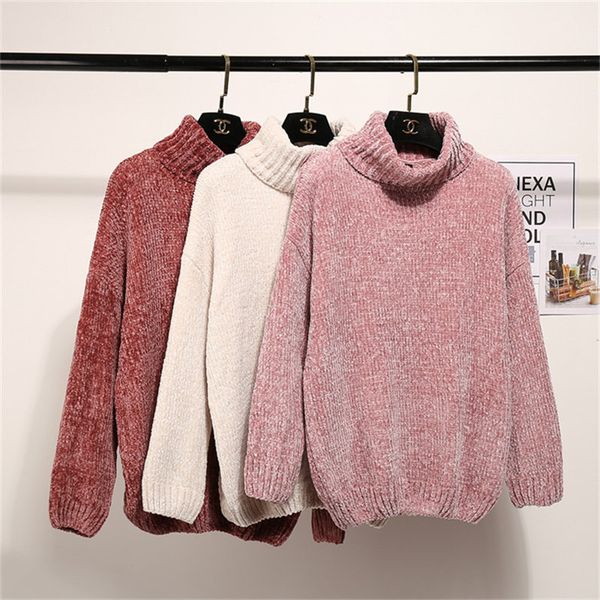 spring winter women sweaters and pullovers turtleneck long sleeve casual sweater loose solid knitted jumpers sweter mujer, White;black
spring winter women sweaters and pullovers turtleneck long sleeve casual sweater loose solid knitted jumpers sweter mujer, White;black