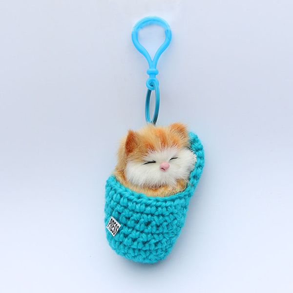 new lovely slippers cat key chain bag pendant simulation cartoon cat vocalize meow kitten plush toy yaa99, Silver
new lovely slippers cat key chain bag pendant simulation cartoon cat vocalize meow kitten plush toy yaa99, Silver
