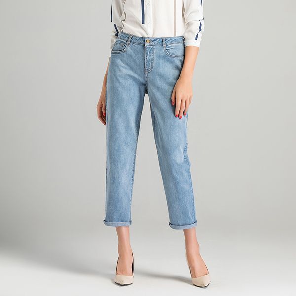 high waisted distressed ripped jeans for women straight woman ankle-length pants zipper loose casual, Blue
high waisted distressed ripped jeans for women straight woman ankle-length pants zipper loose casual, Blue