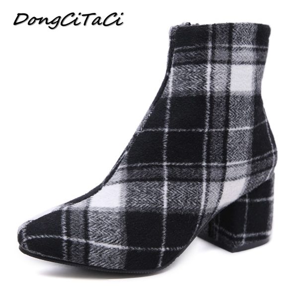 dongcitaci spring autumn women ankle boots shoes woman fashion side zipper thick high heels pumps female shoes short boot 35-40, Black
dongcitaci spring autumn women ankle boots shoes woman fashion side zipper thick high heels pumps female shoes short boot 35-40, Black