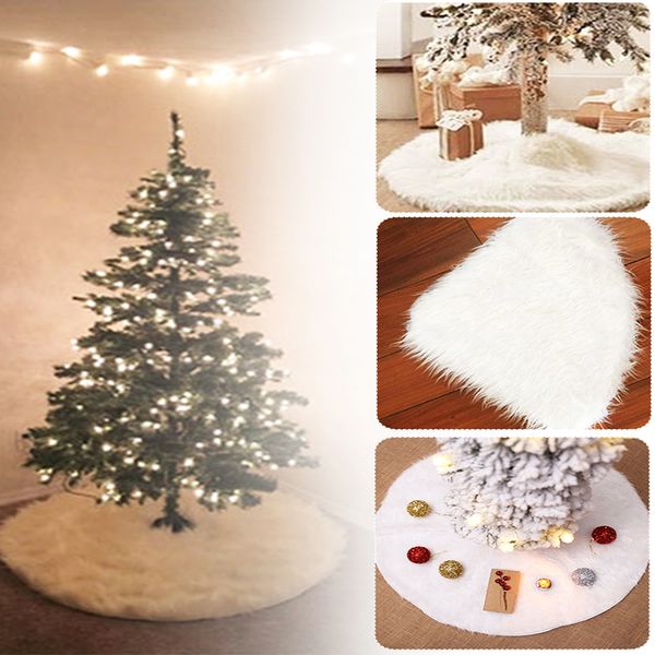 78/90/122cm white christmas tree skirt carpet mat christmas tree foot cover carpet decorations for home
78/90/122cm white christmas tree skirt carpet mat christmas tree foot cover carpet decorations for home