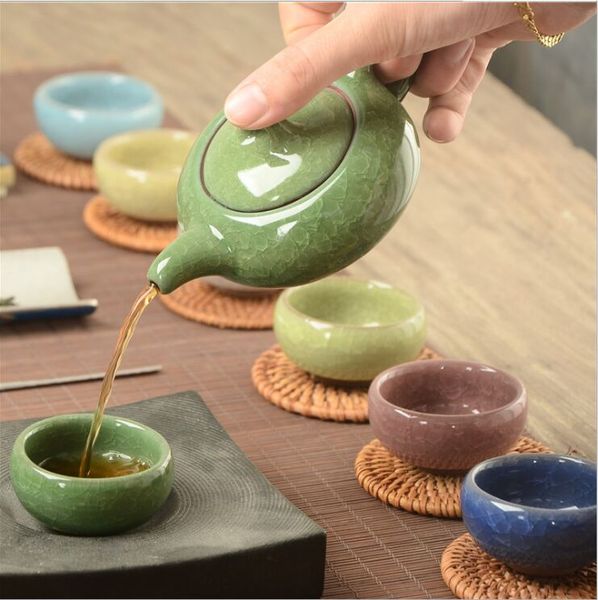 1pot 6cups a pot of white brick six cups a complete set of colorful ice split tea set
1pot 6cups a pot of white brick six cups a complete set of colorful ice split tea set