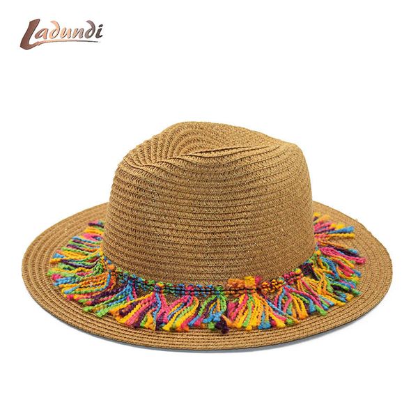 women summer beach color tassels bowler hat pure color flat straw sea beach thick paper grass hipster sun hat, Blue;gray
women summer beach color tassels bowler hat pure color flat straw sea beach thick paper grass hipster sun hat, Blue;gray