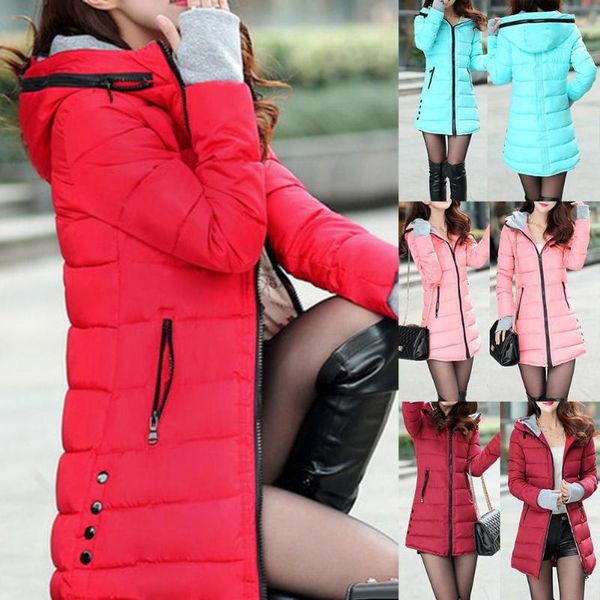 women long sleeve pockets zipper waist tight cotton padded warm hooded coat outdoor windproof streetwear jacket coat gift, Black
women long sleeve pockets zipper waist tight cotton padded warm hooded coat outdoor windproof streetwear jacket coat gift, Black
