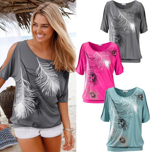 fashion women lady blouse summer loose short sleeve feather gray red casual blouse ladies casual 2016, White
fashion women lady blouse summer loose short sleeve feather gray red casual blouse ladies casual 2016, White