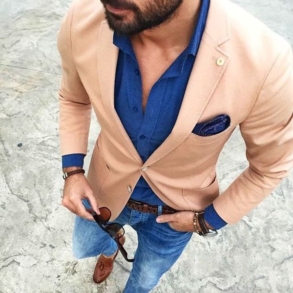 custom made slim fit brown khaki men blazer summer casual men party prom suit costume homme street wear jacket only, White;black
custom made slim fit brown khaki men blazer summer casual men party prom suit costume homme street wear jacket only, White;black