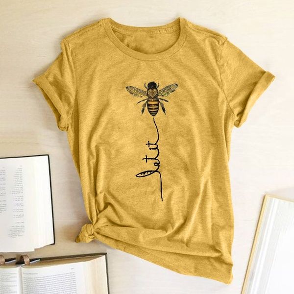 women bee kind t-shirt aesthetics graphic short sleeve cotton polyester t shirts female camisetas verano mujer 2020, White
women bee kind t-shirt aesthetics graphic short sleeve cotton polyester t shirts female camisetas verano mujer 2020, White