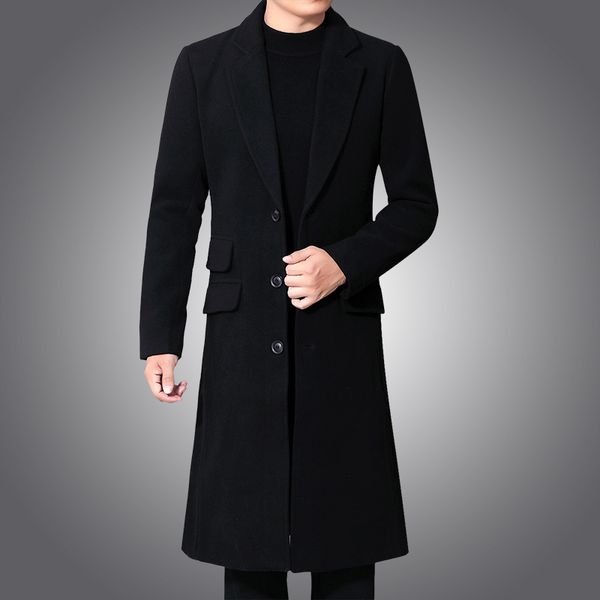 2019 winter new over the knee long men's fashion slim wool coat luxury business gentleman youth warm wool coat, Tan;black
2019 winter new over the knee long men's fashion slim wool coat luxury business gentleman youth warm wool coat, Tan;black